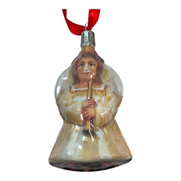 Vtg Thomas Pacconi Christmas Ornament Set 1980 Classics Angels Cardinals Glass - Picture 4 of 5